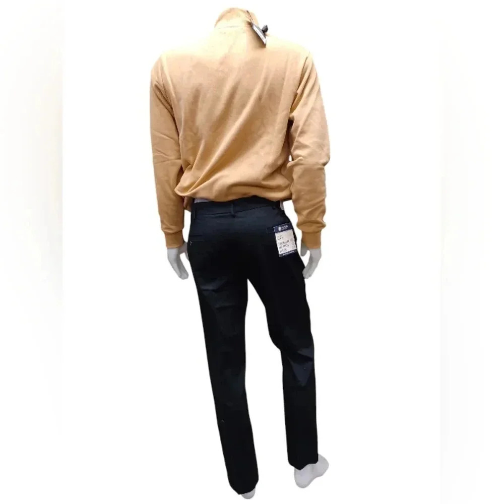 Haggar NWT Black Slim Fit  Trousers Size 38 - Picture 4 of 8